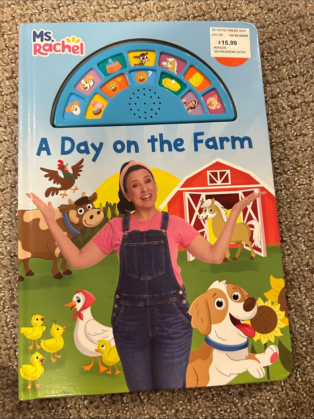 Rachel A Day on the Farm Sound Storybook - Blue